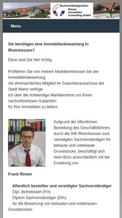 Vorschau der mobilen Webseite www.roemer-immobilienconsulting.de, Römer-Immobilien-Consulting GmbH