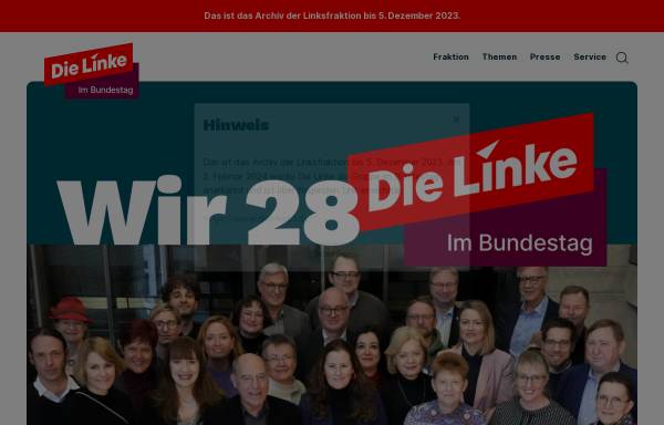 Vorschau von www.linksfraktion.de, Die Linke. im Bundestag