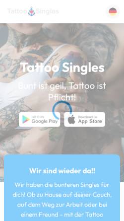 Vorschau der mobilen Webseite www.tattoosingles.de, TattooSingles, Dominik Dyga