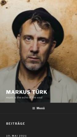 Vorschau der mobilen Webseite www.markustuerk.de, Türk, Markus