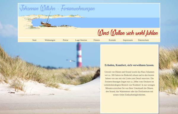 Vorschau von www.j-willuhn.de, Ferienwohnungen Johannen-Willuhn