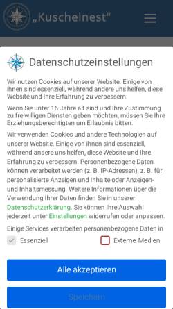 Vorschau der mobilen Webseite www.amrum-kuschelnest.de, Haus Kuschelnest