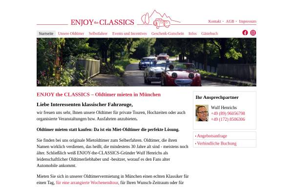 Vorschau von www.oldtimer-mieten.de, Enjoy the Classics GmbH