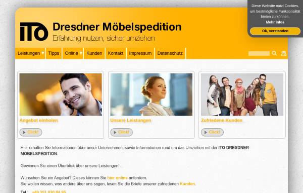 Vorschau von www.ito-umzuege.de, ITO Möbelspedition GmbH