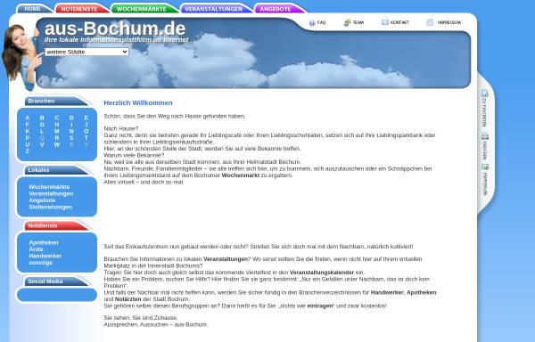 Vorschau von www.aus-bochum.de, aus-bochum.de