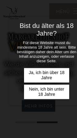 Vorschau der mobilen Webseite www.margarethenhof-ayl.de, Margarethenhof - Weingut Weber