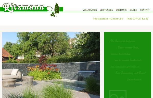 Vorschau von www.garten-ritzmann.de, Garten und Landschaftsbau Ritzmann