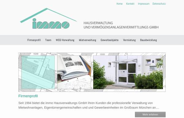 Vorschau von www.immo-hv.de, Immo Hausverwaltungs- und Vermögensanlagenvermittlungs GmbH