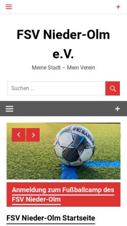 Vorschau der mobilen Webseite fsv-nieder-olm.de, FSV Nieder-Olm e.V.