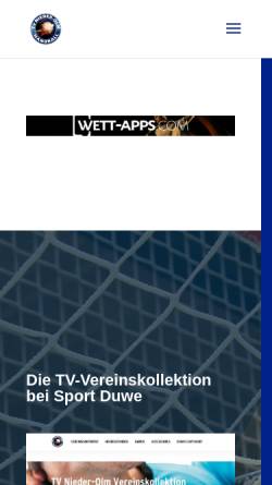 Vorschau der mobilen Webseite www.tv-no-handball.de, Handball-Abteilung - TV 1893 Nieder-Olm e.V.