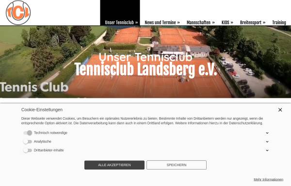 Vorschau von www.tc-landsberg.de, Tennisclub Landsberg e. V.