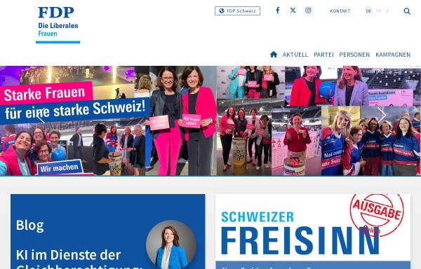 Vorschau von www.fdp-frauen.ch, FDP Frauen Schweiz