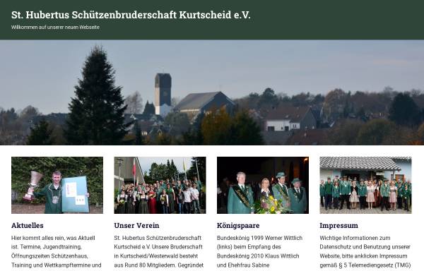 Vorschau von www.schuetzen-kurtscheid.de, St. Hubertus Schützenbruderschaft Kurtscheid e.V.
