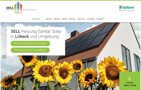 Vorschau von www.solarheizung-sell.de, Dieter Sell Installateurmeister