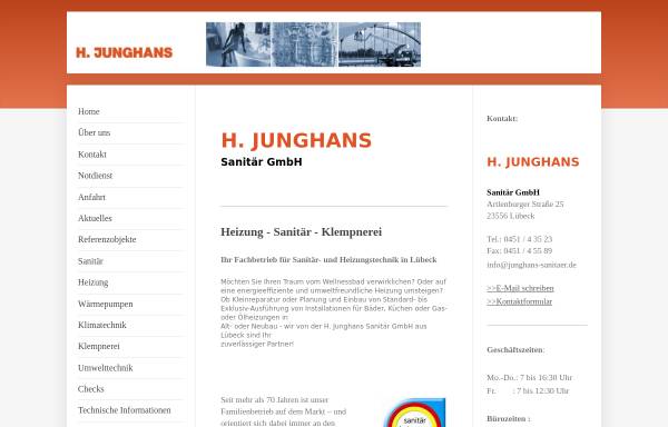 Vorschau von www.junghans-sanitaer.de, Junghans Sanitär