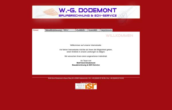 Büro für Bauabrechnung und EDV-Service Wolf-Gerd Dodemont