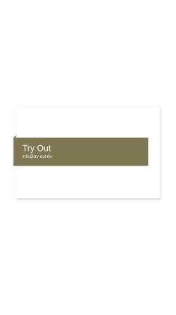 Vorschau der mobilen Webseite www.try-out.de, Try Out
