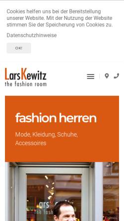Vorschau der mobilen Webseite www.lars-kewitz.de, The fashion room