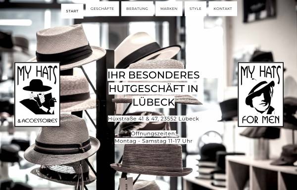 Vorschau von www.my-hats.de, My Hats, Inh. Petra Witt
