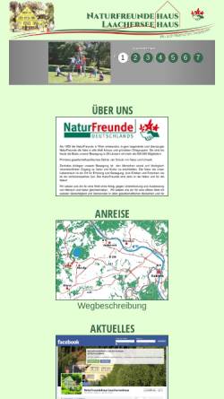 Vorschau der mobilen Webseite www.naturfreundehaus-laacherseehaus.de, Naturfreundehaus Laacherseehaus e.V.