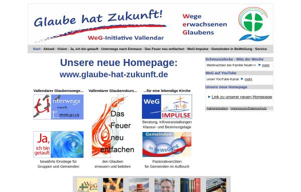 Vorschau von www.weg-vallendar.de, Projektstelle Wege erwachsenen Glaubens - Vallendar