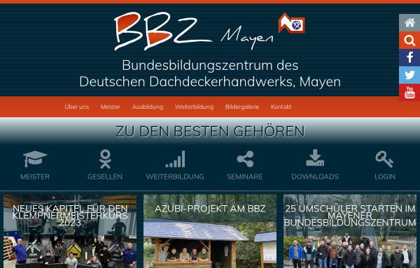 Vorschau von www.bbz-dachdecker.de, Bundesbildungszentrum Dachdecker