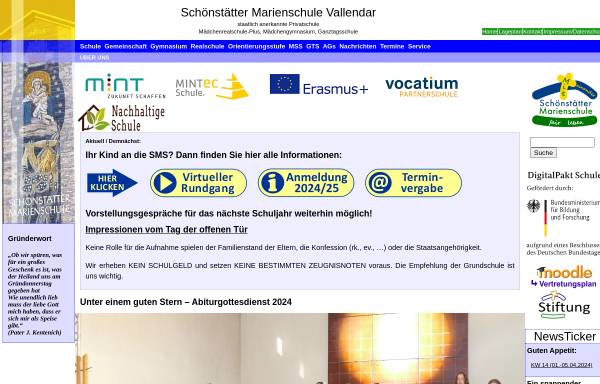 Vorschau von www.schoenstaetter-marienschule.de, Schönstätter Marienschule Vallendar