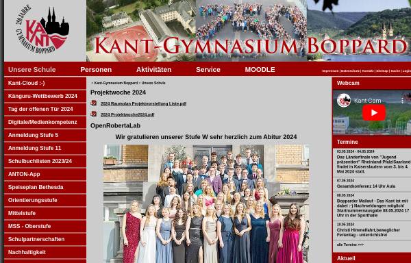 Vorschau von www.kant-gymnasium-boppard.de, Kant-Gymnasium Boppard