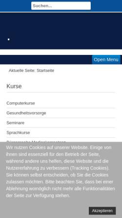 Vorschau der mobilen Webseite www.vhs-boppard.de, Volkshochschule Boppard e.V.
