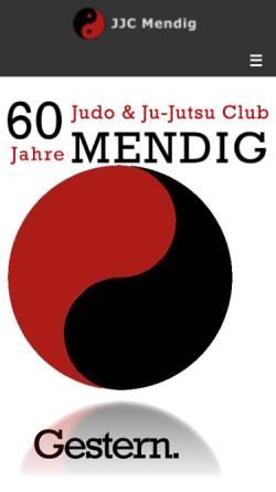 Vorschau der mobilen Webseite jjc-mendig.de, Judo und Ju-Jutsu Club 1957 e.V. Mendig