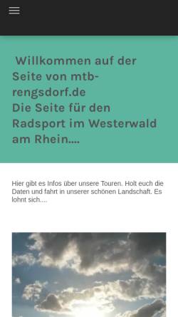 Vorschau der mobilen Webseite mtb-rengsdorf.de, Biken im rheinischen Westerwald - mtb-rengsdorf.de