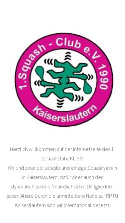 Vorschau der mobilen Webseite www.squash-kl.de, 1. SC Kaiserslautern