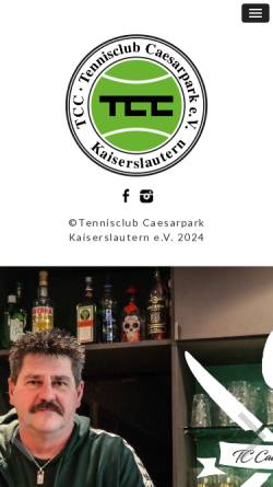Vorschau der mobilen Webseite tc-caesarpark.de, Tennisclub Caesarpark e.V.