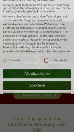 Vorschau der mobilen Webseite www.jagdschule-emsland.de, Jagdschule Emsland