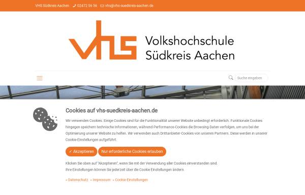 Vorschau von www.vhs-suedkreis-aachen.de, Volkshochschule Südkreis Aachen