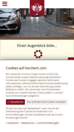 Vorschau der mobilen Webseite www.horchem.com, Bürgerhaus Monschau
