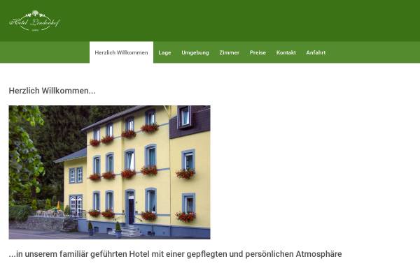 Vorschau von www.lindenhof.de, Hotel Lindenhof, Familie Becht