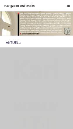 Vorschau der mobilen Webseite www.eschweiler-kunstverein.de, Eschweiler Kunstverein