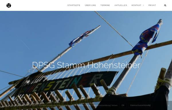 Vorschau von hohensteiner.com, Deutsche Pfadfinderschaft Sankt Georg (DPSG) - Stamm Hohensteiner