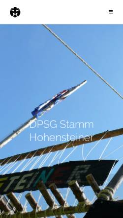 Vorschau der mobilen Webseite hohensteiner.com, Deutsche Pfadfinderschaft Sankt Georg (DPSG) - Stamm Hohensteiner