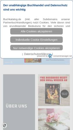 Vorschau der mobilen Webseite www.buch-thater.de, Buchhandlung H. Thater