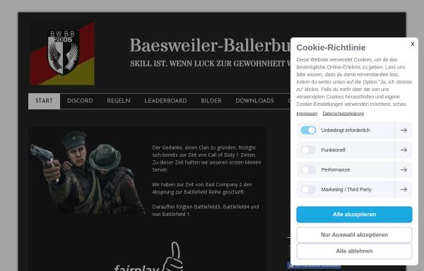 Vorschau von www.baesweiler-ballerbude.de, Baesweiler Ballerbude