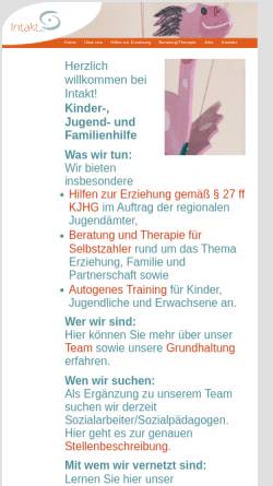 Vorschau der mobilen Webseite intakt-eschweiler.de, Intakt GbR