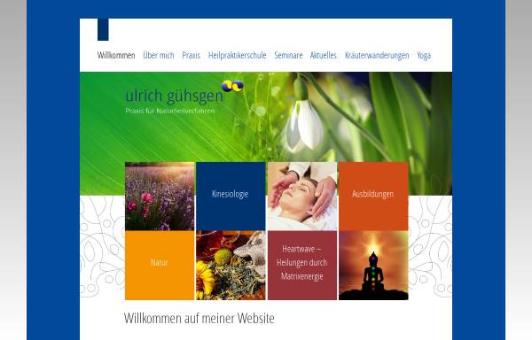 Vorschau von www.guehsgen.de, Ulrich Gühsgen, Praxis für Naturheilkunde, Entspannungstechniken und Kinesiologie