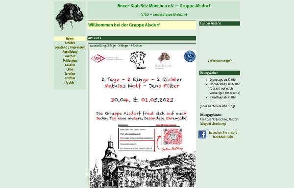 Vorschau von www.boxerklub-alsdorf.de, Boxer-Klub Sitz München e.V., Gruppe Alsdorf