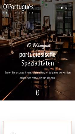 Vorschau der mobilen Webseite www.oportugues.de, Restaurant O'Português
