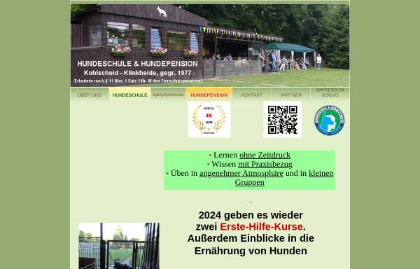 Vorschau von www.hundeschule-kohlscheid.de, Hundeschule und -pension Kohlscheid-Klinkheide