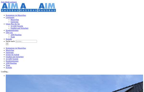 Vorschau von www.aim-hausbau.de, AIM Architektur und Immobilien Management GmbH