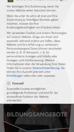 Vorschau der mobilen Webseite www.bk-alsdorf.de, Berufskolleg Alsdorf