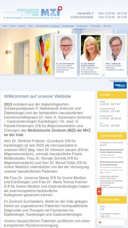 Vorschau der mobilen Webseite www.mzi-praxiszentrum.de, Eschweiler an der Inde